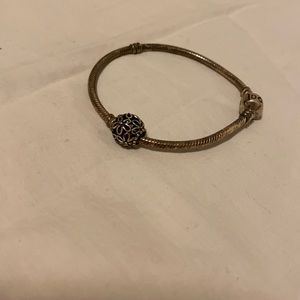 Pandora bracelet with one charm